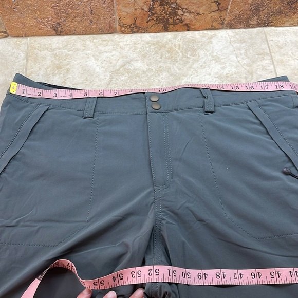 Eddie Bauer Women’s Fleece Lined Outdoor Pants Size 16 Dark Smoke Gray Cargo - Picture 13 of 16